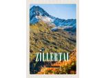 Vianmo Insegna In Legno 30X20 Cm Zillertal Gebirge Natur WäLder