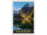 Vianmo Insegna In Legno 30X20 Cm Neuseeland Meer Gebirge Natur