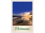Vianmo Insegna In Legno 30X20 Cm Vietnam Asien Boot Meer Natur
