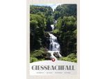 Vianmo Insegna In Legno 30X20 Cm Giessbachfall Wasserfall Gebirge Natur
