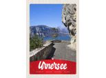 Vianmo Insegna In Legno 30X20 Cm Urnersee Schweiz Europa Gebirge