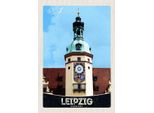 Vianmo Insegna In Legno 30X20 Cm Leipzig Deutschland Kirche Stadttour