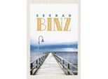 Vianmo Insegna In Legno 30X20 Cm Seebad Binz Meer Strand Ebbe Und Flut