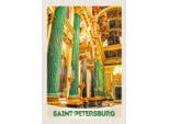 Vianmo Insegna In Legno 30X20 Cm Saint Petersburg Kirche Von Innen