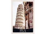 Vianmo Insegna In Legno 30X20 Cm Pisa Schiefer Turm Architektur