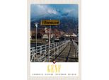 Vianmo Insegna In Legno 30X20 Cm Villeneuve-Genf Schweiz Wandern
