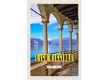 Vianmo Insegna In Legno 30X20 Cm Lago Maggiore Aussicht Auf See