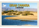 Vianmo Insegna In Legno 12X18 Cm Gran Canaria Spanien Dunas De Maspalomas