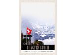 Vianmo Insegna In Legno 30X20 Cm Jungfraujoch Schweiz Wintertraum Natur