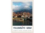 Vianmo Insegna In Legno 30X20 Cm Villeneuve-Genf Schweiz WäLder Wandern