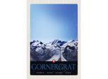 Vianmo Insegna In Legno 30X20 Cm Gornergrat Schweiz Gebirge Winterzeit