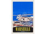 Vianmo Insegna In Legno 30X20 Cm Marseille Frankreich Stadt Riesenrad