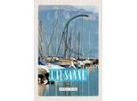 Vianmo Insegna In Legno 30X20 Cm Lausanne Schweiz Boote Gebirge WäLder