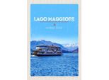 Vianmo Insegna In Legno 30X20 Cm Lago Maggiore Schiff See Berge Natur