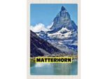Vianmo Insegna In Legno 30X20 Cm Matterhorn Gebirge Schweiz Wanderung