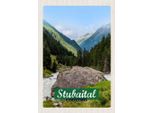 Vianmo Insegna In Legno 30X20 Cm Stubaital ÖSterreich Wanderung Natur