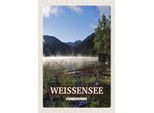 Vianmo Insegna In Legno 30X20 Cm Weissensee See WäLder Natur