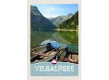 Vianmo Insegna In Legno 30X20 Cm Vilsalpsee ÖSterreich WäLder Boot
