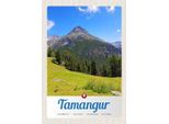 Vianmo Insegna In Legno 30X20 Cm Tamangur Schweiz Gebirge Wald Natur