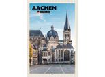 Vianmo Insegna In Legno 30X20 Cm Aachen Deutschland Dom Architektur