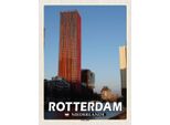 Vianmo Insegna In Legno 40X30 Cm Rotterdam Niederlande Roter Apfel