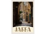 Vianmo Insegna In Legno 30X20 Cm Jaffa Jerusalem Israel Stadt Weg
