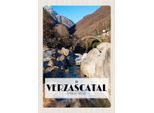 Vianmo Insegna In Legno 30X20 Cm Verzascatal BrüCke WäLder Fluss Natur