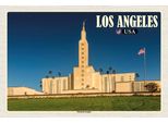 Vianmo Insegna In Legno 12X18 Cm Los Angeles Usa Mormon Temple