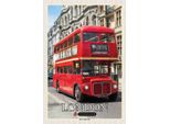 Vianmo Insegna In Legno 30X20 Cm London Uk Red London Bus