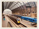 Vianmo Insegna In Legno 30X40 Cm London Uk King`S Cross Station