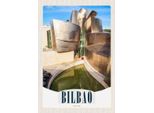 Vianmo Insegna In Legno 30X20 Cm Bilbao Spanien Architektur Europa