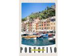 Vianmo Insegna In Legno 30X20 Cm Portofino Italien Riviera Meer