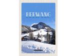 Vianmo Insegna In Legno 30X20 Cm Berwang ÖSterreich Schnee Ski