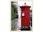 Vianmo Insegna In Legno 40X30 Cm London England Uk Post Box