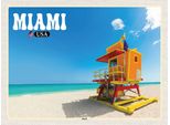 Vianmo Insegna In Legno 30X40 Cm Miami Usa Strand Meer Urlaub