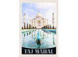 Vianmo Insegna In Legno 30X20 Cm Taj Mahal Indien Vordergarten Moschee