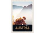 Vianmo Insegna In Legno 30X20 Cm ÖSterreich Natur Gebirge Wald