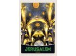 Vianmo Insegna In Legno 30X20 Cm Jerusalem Israel Tempel Innen