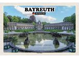 Vianmo Insegna In Legno 20X30 Cm Bayreuth Neues Schloss Brunnen