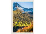 Vianmo Insegna In Legno 30X20 Cm Zillertal ÖSterreich Natur Berg WäLder
