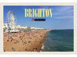 Vianmo Insegna In Legno 20X30 Cm United Kingdom Brighton Beach