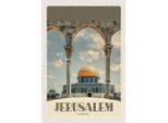Vianmo Insegna In Legno 30X20 Cm Jerusalem Israel Tempel