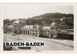 Vianmo Insegna In Legno 20X30 Cm Baden-Baden Alter Bahnhof