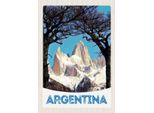 Vianmo Insegna In Legno 30X20 Cm Argentinien Gebirge Wanderung
