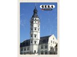 Vianmo Insegna In Legno 40X30 Cm Gera Rathaus Altstadt