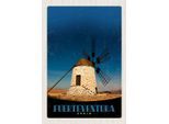 Vianmo Insegna In Legno 30X20 Cm Fuerteventura Spanien Windrad