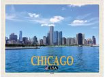 Vianmo Insegna In Legno 30X40 Cm Chicago Usa Skyline HochhäUser