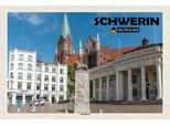 Vianmo Insegna In Legno 20X30 Cm Schwerin Marktplatz Architektur