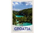 Vianmo Insegna In Legno 30X20 Cm Kroatien Meer Natur Berge