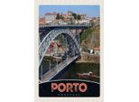 Vianmo Insegna In Legno 30X20 Cm Porto Portugal Europa BrüCke